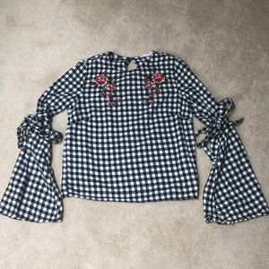 Super fun bell sleeve top